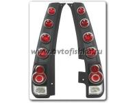 Honda CR-V II (01-05) фонари задние черные, дизайн Toyota Altezza, комплект 2 шт.