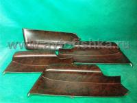 Toyota Land Cruiser 200 (08-) накладки в салон авто под дерево, дверные, комплект 4 предмета