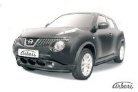 Защита переднего бампера Arbori d57 черная NISSAN JUKE 4WD 2010-