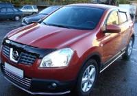 Nissan Qashqai (07–/10–) Дефлекторы боковых окон, темные, 4 части