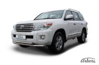Защита переднего бампера Arbori d76+d57 двойная TOYOTA LAND CRUISER 200 2012-2013