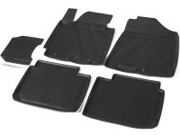 Kia Cerato (13–/15–) Коврики салона (полиуретан), чёрные, седан