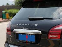 Porsche Cayenne (10–/14–) Накладка над номером на крышку багажника (под логотипом), нерж. сталь