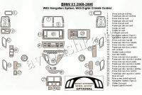 Декоративные накладки салона BMW X5 2000-2006 с навигацией система
