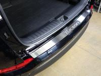 Hyundai Tucson (16–) Накладка на задний бампер (лист шлифованный надпись Tucson)