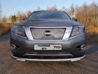 Nissan Pathfinder (14–) Защита передняя нижняя (с ходовыми огнями) 76,1 мм