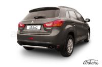 Защита заднего бампера Arbori d57 короткая MITSUBISHI ASX 2014-