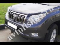 Дефлектор капота темный с надписью узкий Toyota Land Cruiser Prado 150 2009-2013