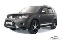 Защита передняя Arbori d57 низкая черная MITSUBISHI OUTLANDER XL 2006-2010