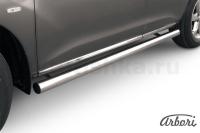 Защита штатных порогов Arbori d76 труба NISSAN MURANO 2011-