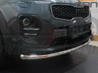 Kia Sportage (16–) Защита переднего бампера одинарная d 60 мм, нерж.