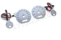 Volkswagen Golf 3 светодиодные шкалы (циферблаты) на панель приборов - дизайн 5