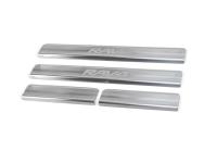 Toyota RAV4 (13–/15–) Накладки на внутренние пороги, 4 части, нерж.