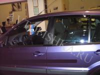Дефлекторы боковых окон 4 части темные BREEZE Ford Fusion 2004-