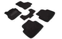 Skoda Superb (15–) Коврики салона текстильные 3D, чёрные
