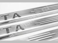 Volkswagen Jetta (2006-) накладки на пороги из нержавеющей стали, 4 шт.