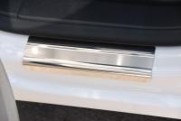 Накладки на внутренние пороги с надписью, нерж. сталь, 4 шт. Alu-Frost 08-0983 для VW Tiguan