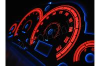 Ford Focus MK1 светодиодные шкалы (циферблаты) на панель приборов - дизайн 3