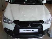 Дефлектор капота темный MITSUBISHI ASX 2010-2012 (короткий), NLD.SMIASX1012