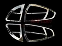 Ford Fiesta (08-) седан хромированные декоративные накладки на задние фонари, комплект 2 шт.