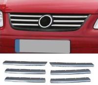 Volkswagen Накладки на решетку радиатора, нерж., 6 частей