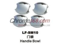 Ford S-Max (06-) хромированные декоративные накладки под внешние ручки дверей, пластик, комплект 4 шт.