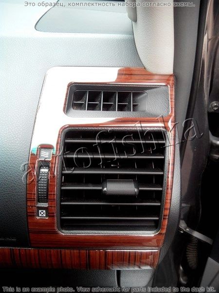 Декоративные накладки салона Toyota Land Cruiser Prado 150 2009-2014.