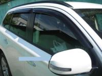 Дефлекторы боковых окон 4 части темные Mitsubishi Outlander 2012-