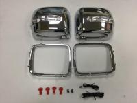 Mercedes G-class W463 (86-12) корпуса боковых зеркал хромированные, с светодиодными поворотниками, комплект лев. и прав.