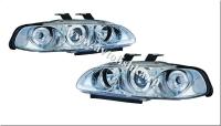 Honda Civic (92-96) 3 дв. фары передние линзовые хромированные, со светящимися ободками, комплект 2 шт.