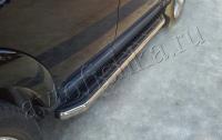 Land Rover Discovery 3, 4 (04-11) пороги боковые из алюминиевого профиля