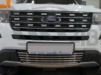 Ford Explorer (16–) Решетка переднего бампера, нерж. d16