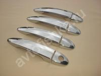 BMW X3 (2004-) накладки на ручки дверей из нержавеющей стали, комплект 4 шт.