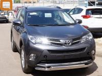 Toyota RAV4 (13–) Защита переднего бампера двойная d 60/60 мм, нерж.