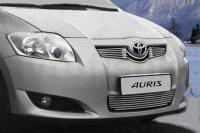 Декоративный элемент решётки радиатора d10 (10 трубочек) "Toyota Auris"  хром, TAUR.92.2224