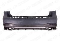 Mercedes-Benz GLS-Klasse X166 2015 - 2019 Бампер задний 6.3 AMG в сборе с диффузором и насадками