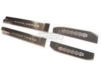 Toyota Highlander (2011-) накладки на порогов дверей из нержавеющей стали, комплект 4шт.