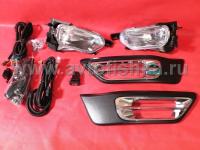 Honda CR-V II (01-03) фары передние противотуманные зеркальные хромированные, установочный комплект