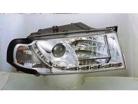 Skoda Octavia (01-04) передние фары линзовые, с указателем поворотов с противотуманным светом