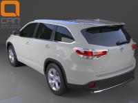 Toyota Highlander (14–) Защита заднего бампера одинарная d 60 мм, нерж.