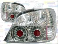 Subaru Impreza, WRX GG (01-04) фонари задние светодиодные хромированные, дизайн Altezza, комплект 2 шт.