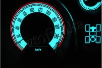 Mitsubishi Pajero, Montero 1999-2006 светодиодные шкалы (циферблаты) на панель приборов - дизайн 2