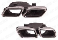 Mercedes-Benz C-Klasse W205 Coupe 2014 - 2018 Насадки на глушители хром