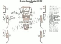Декоративные накладки салона Hyundai Elantra Touring 2009-н.в. полный набор