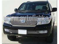Toyota Land Cruiser 200 (07-11) решетки радиатора хромированная, нержавеющая сталь, дизайн "Bentley".