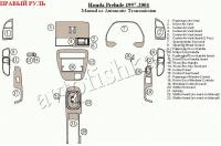 Honda Prelude (97-01) декоративные накладки под дерево или карбон (отделка салона), автоматичеcкая коробка передач , правый руль