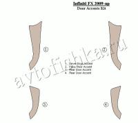 Декоративные накладки салона Infiniti FX 2009-н.в. двери Accent