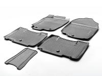 Toyota RAV4 (13–/15–) Коврики салона (полиуретан), чёрные