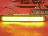 Светодиодные DRL фары дневного света (дневные ходовые огни) - 8 LED Daytime Lights двухрежимные, белый свет 6000К и желтый свет - поворотники