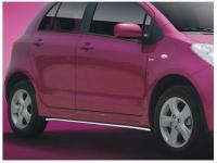 Toyota Yaris P2 (05-) защита боковых порогов, трубка из нержавеющей стали, комплект 2 шт.
